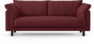 Cherrie - 2,5-sits soffa, hel dyna, fast klädsel - Röd