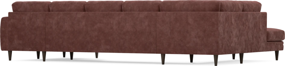 Eden - 3-sits soffa med divan vänster och schäslong höger - Röd