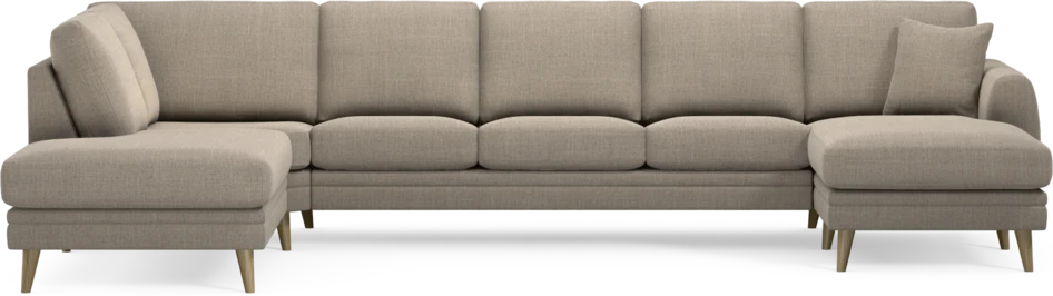 Eden - 3-sits soffa med divan vänster och schäslong höger - Beige