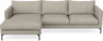 Impression Delux - 3-sits soffa med schäslong vänster - Grå