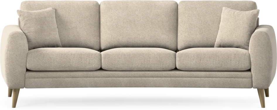 Eden - 3-sits soffa svängd - Beige