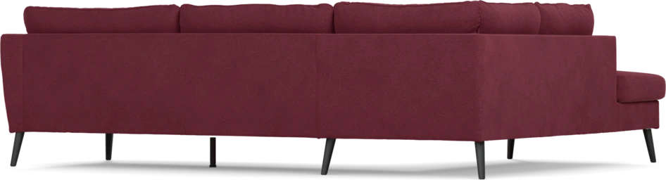 County - 2,5-sits soffa med divan vänster - Röd