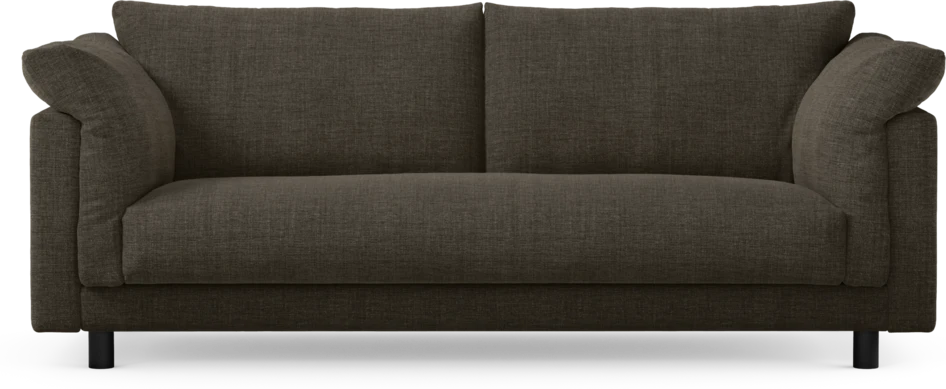 Cherrie - 2,5-sits soffa, hel dyna, fast klädsel - Brun