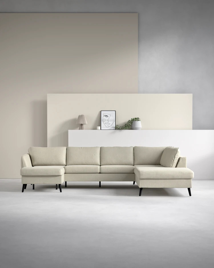 County - 3-sits soffa med schäslong vänster och divan höger - inspiration