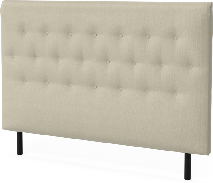 Roma Family pikerad låg - Sänggavel, 90-180 cm - Beige