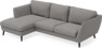 Madison Lux - 2-sits soffa med schäslong vänster - Grå