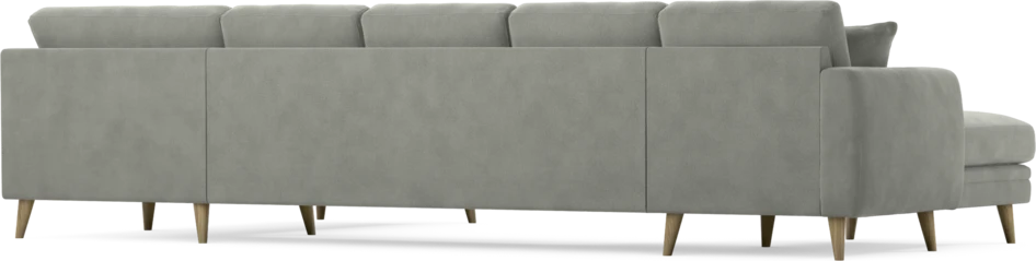 Eden - 3-sits soffa med schäslong vänster och divan höger - Grå