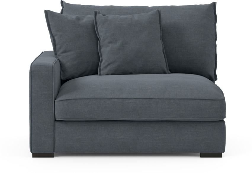 Rossi - 1,5-sits med armstöd vänster - Blå