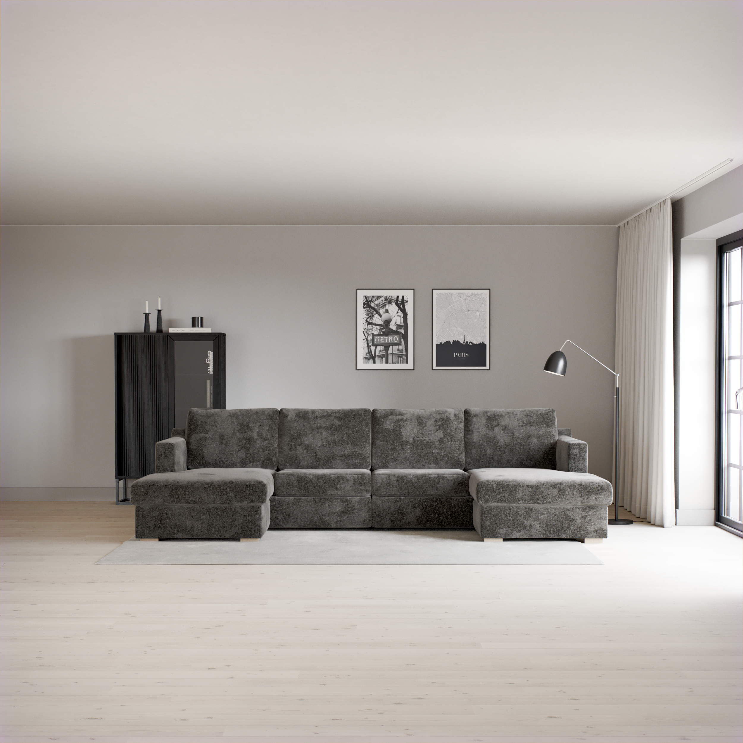 Friday - 2-sits soffa med två schäslonger - inspiration