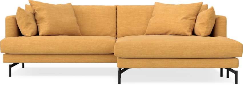 Harper - 4-sits med schäslong XL höger - Gul