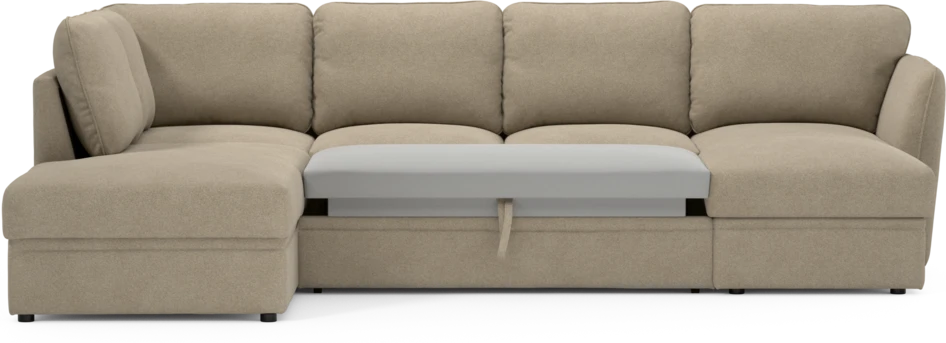 Öland - Bäddsoffa med divan vänster och schäslong höger - Beige