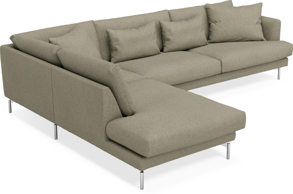 Harper - 3-sits soffa med divan vänster - Beige