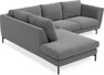 Madison - 2-sits soffa med divan vänster - Grå