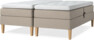 Delux Sense - Ställbar säng, dubbelsäng med bäddmadrass - Beige
