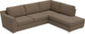 Friday - 2,5-sits soffa med divan höger - Brun