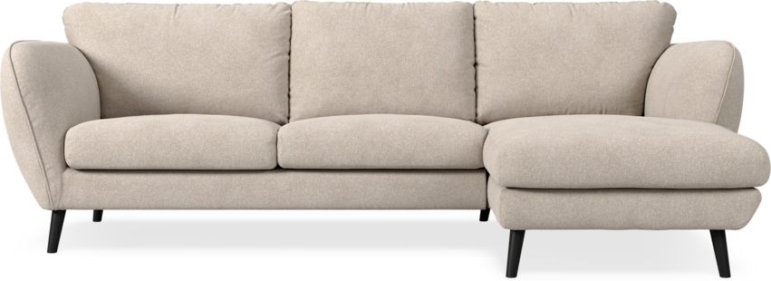 Madison Lux - 2-sits soffa med schäslong höger - Vit