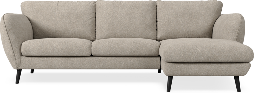Madison Lux - 2-sits soffa med schäslong höger - Vit