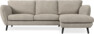 Madison Lux - 2-sits soffa med schäslong höger - Vit