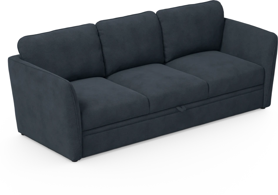 Öland - Bäddsoffa 3-sits, längsbäddad - Blå