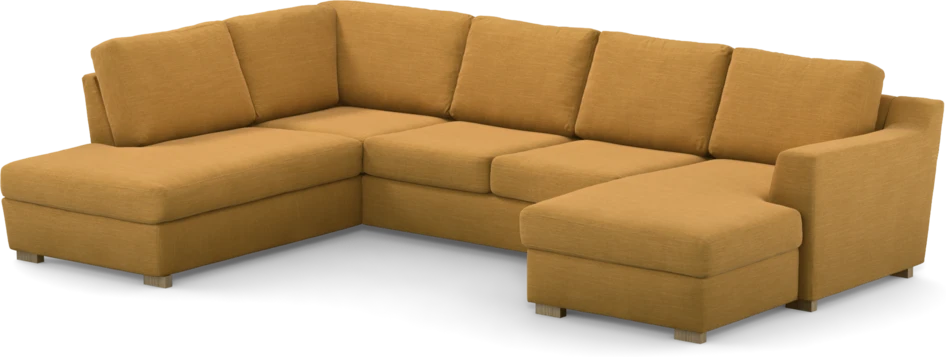 Friday - 3-sits soffa med divan vänster och schäslong höger - Gul