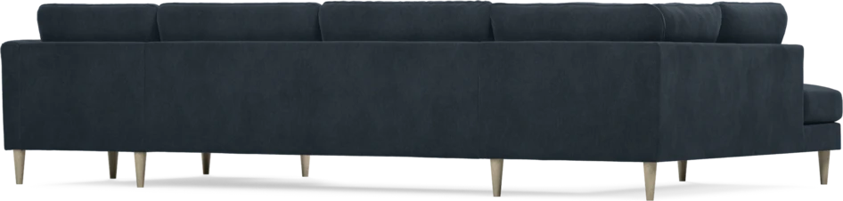 Bridge - 3-sits soffa med divan vänster och schäslong höger - Blå