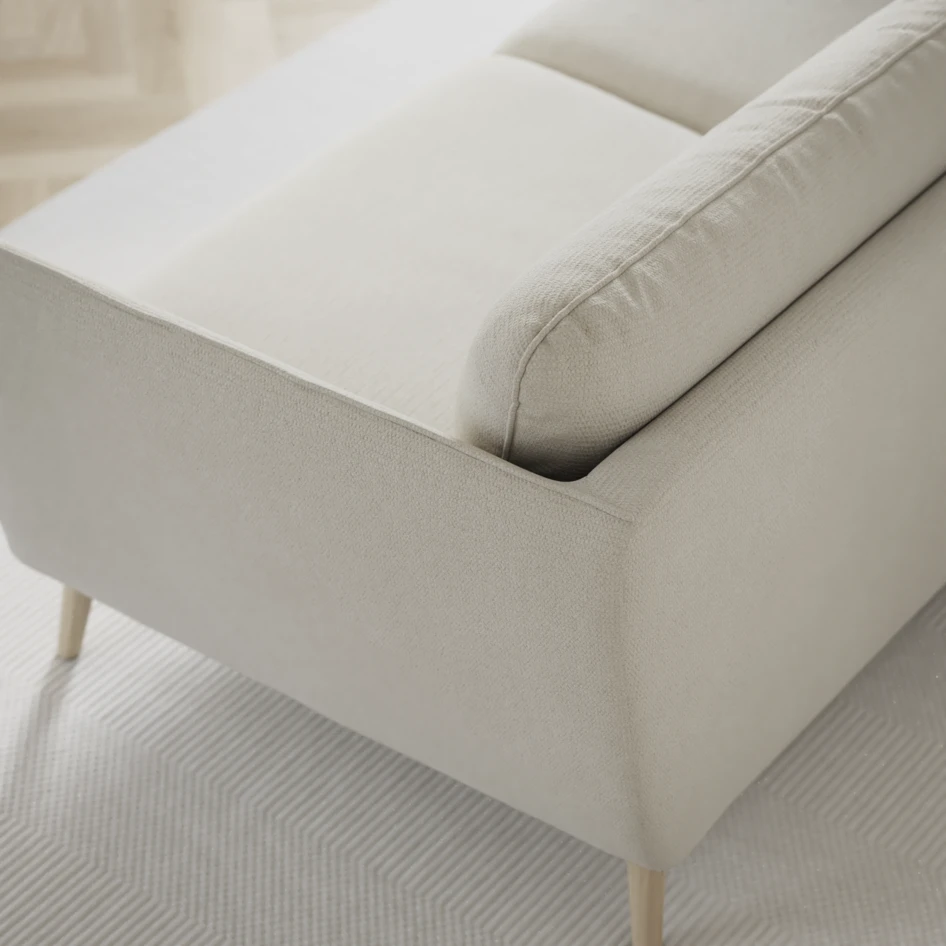 Madison - 2-sits soffa med divan vänster och höger - Vit