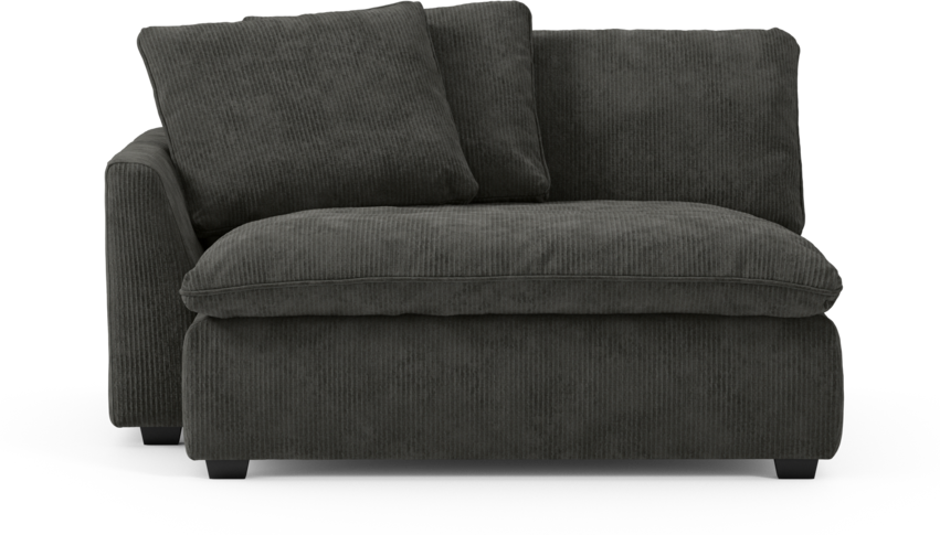 Bellora - Schäslong XL med armstöd vänster - Grå