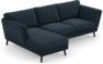 Madison Lux - 2-sits soffa med schäslong vänster - Blå
