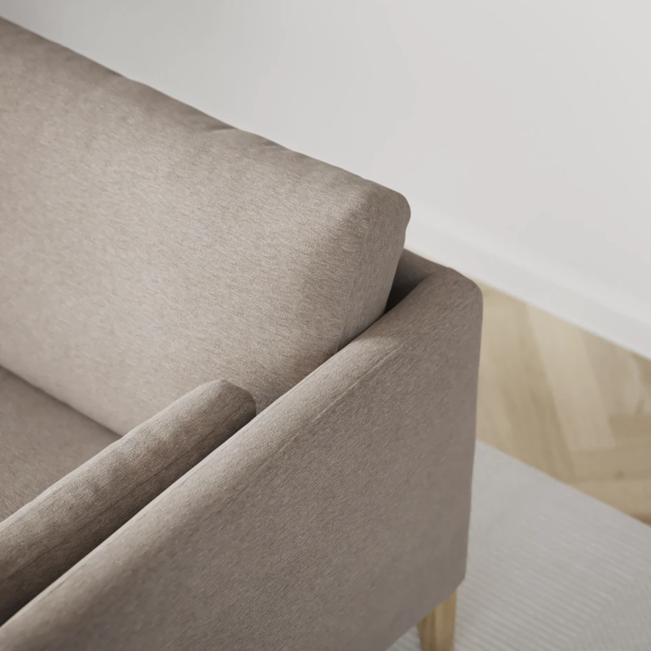 Winston - 3-sits soffa med divan vänster - Beige