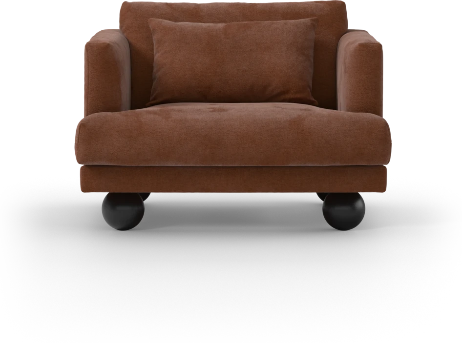 Harper - Fåtölj, 80 cm - Orange