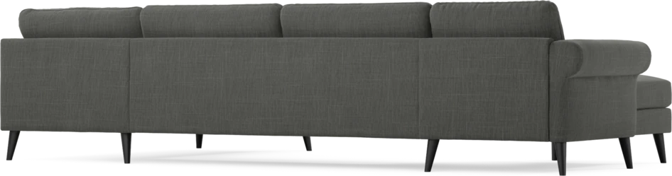 Bridge - 3-sits soffa med schäslong vänster och divan höger - Grå