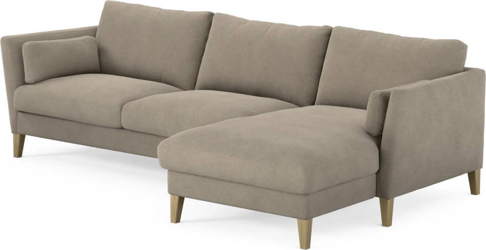 Winston - 3-sits soffa med schäslong, vändbar - Beige