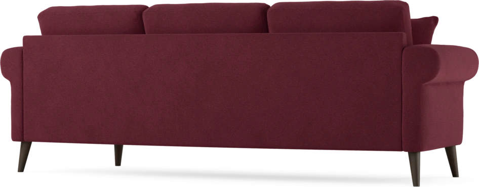 Eden - 3-sits soffa svängd - Röd