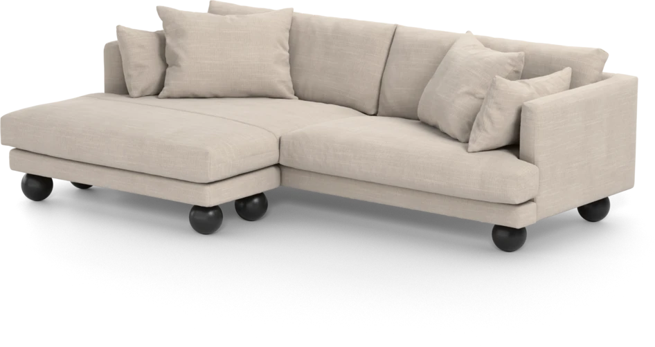 Harper - 4-sits med schäslong XL vänster - Beige
