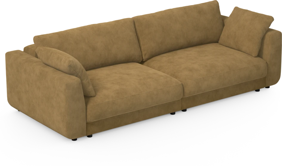 Amie - Bäddsoffa 4-sits - Gul