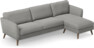Bridge - 3-sits soffa med schäslong höger - Grå