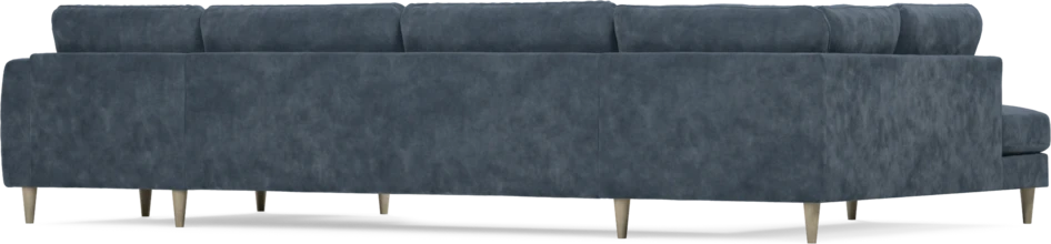 Bridge - 3-sits soffa med divan vänster och schäslong höger - Blå