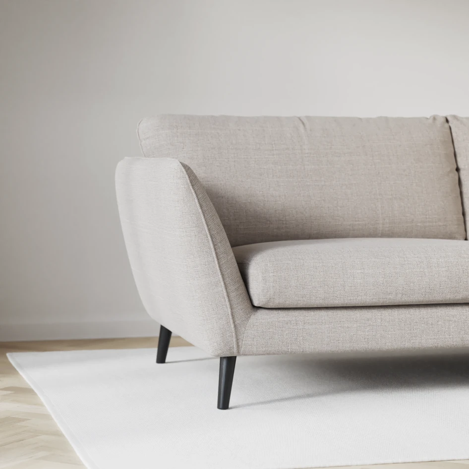 Madison Lux - 3-sits soffa med schäslong vänster - Beige