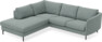 Madison - 2-sits soffa med divan vänster - Turkos