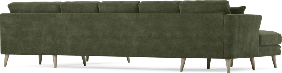 Eden - 3-sits soffa med schäslong vänster och divan höger - Grön