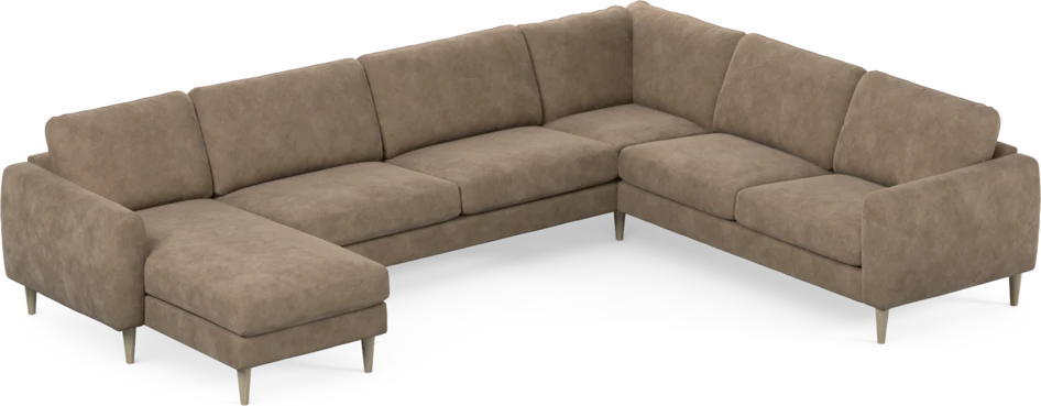 Bridge - Hörnsoffa, 3+2-sits med schäslong vänster - Beige