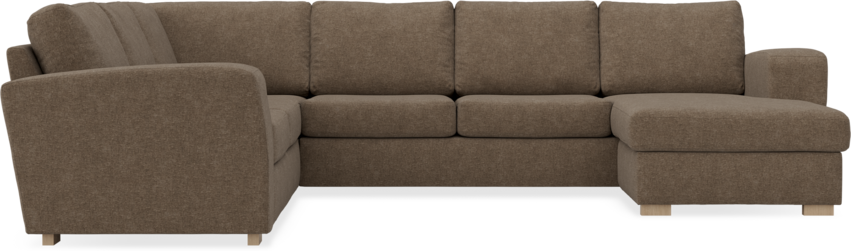 Friday - Hörnsoffa, 2+3-sits med schäslong höger - Brun