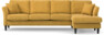 Eden - 3-sits soffa med schäslong - Gul