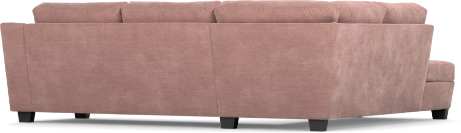 Friday - 2,5-sits soffa med divan vänster - Rosa