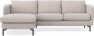 Madison Lux - 2-sits soffa med schäslong vänster - Grå