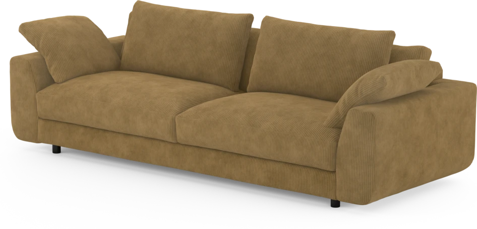 Amie - 4-sits soffa - Gul