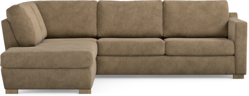 Friday - 2,5-sits soffa med divan vänster - Brun