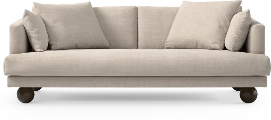 Harper - 3-sits soffa, hel dyna - Beige