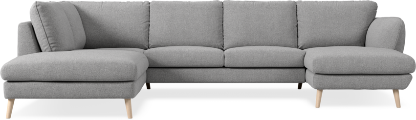 Madison Lux - 2-sits soffa med divan vänster och schäslong höger - Grå