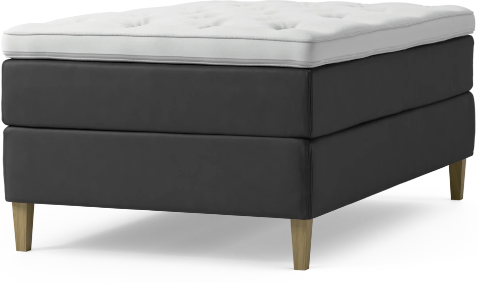 Delux Exclusive - Kontinentalsäng, enkelsäng 120 cm med bäddmadrass och sängben